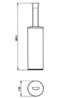 Ёршик для унитаза Paini Lady 89CR061 хром